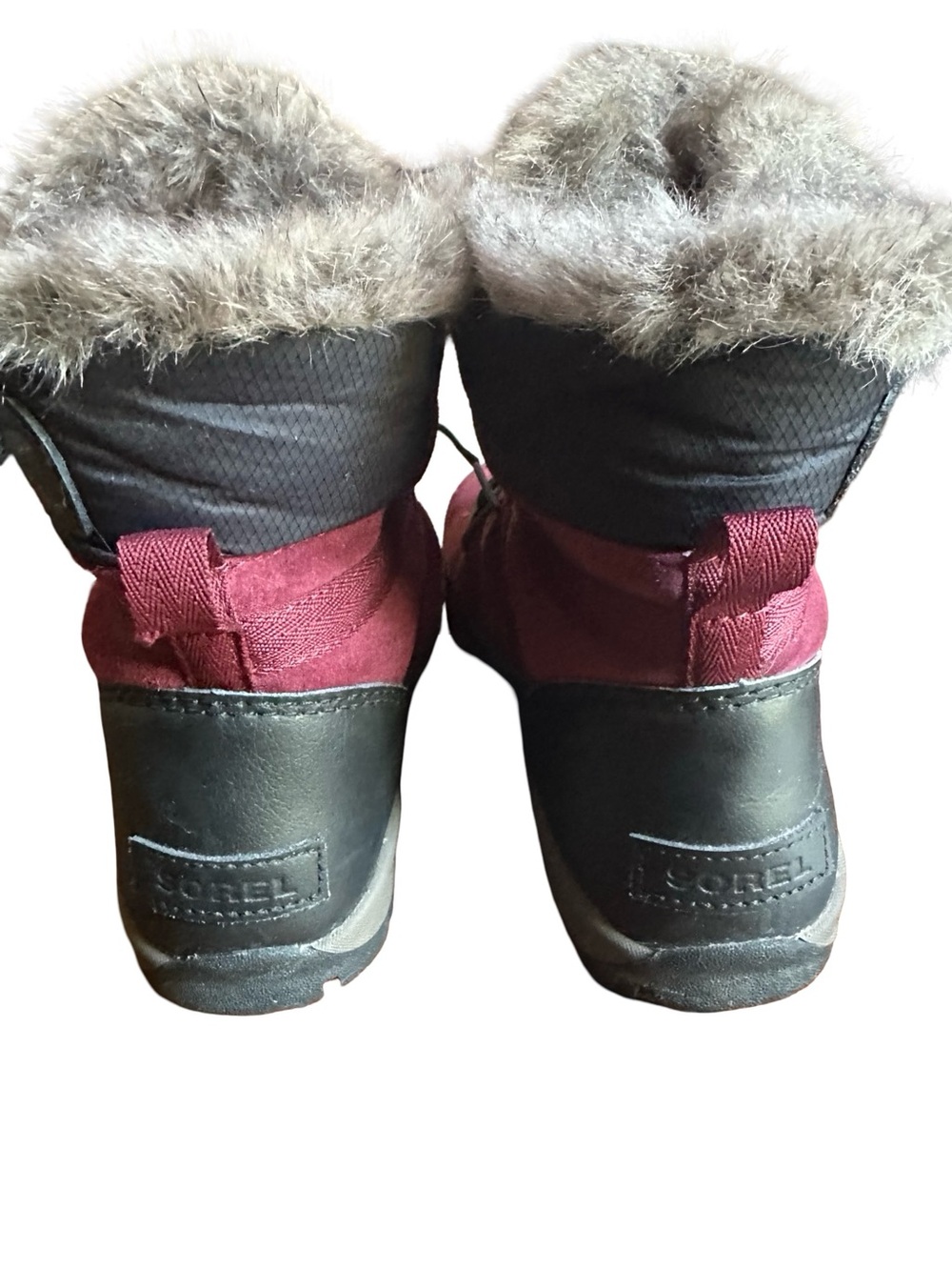 Sorel Tivoli Waterproof Faux Fur Lined Maroon Leather Boots 7.5 - Picture 5 of 8